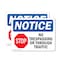 Signmission No Trespassing Or Through Traffic OSHA Notice Sign, Plastic, 14in W x 10in L, 2PK OS-2PACK-NS-P-1014-L-14962 - alternate 1